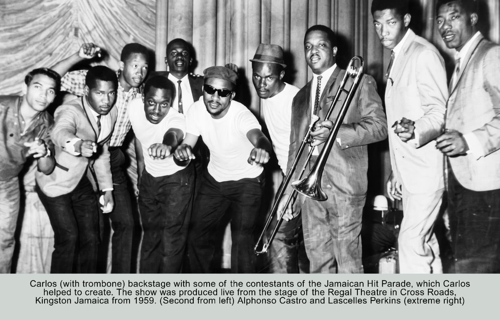 Backstage at the Jamaican Hit Parade, 1959